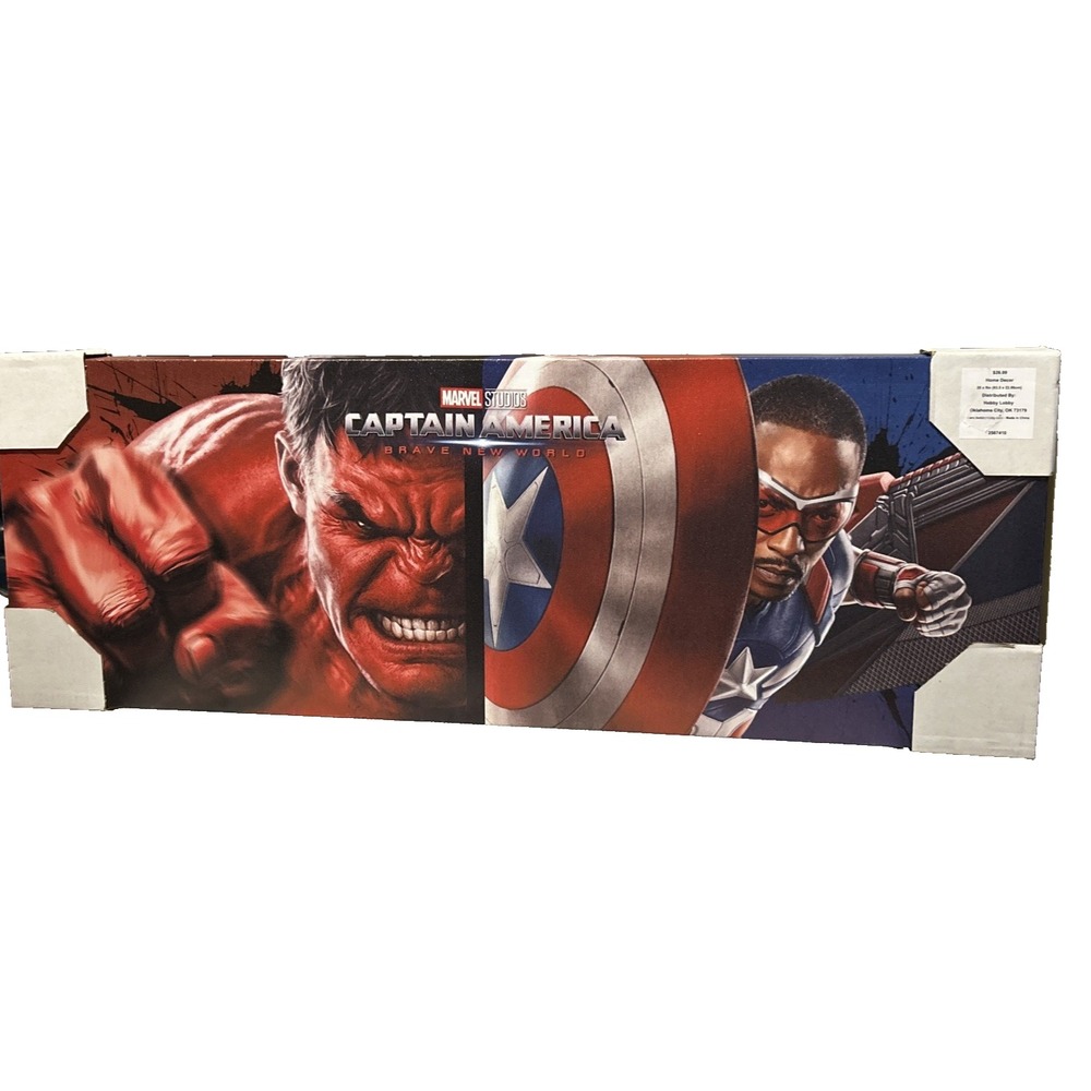 Captain America Brave New World With Sam Wilson and Red Hulk Wall Art